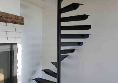 escalier colimason metal aluminium noir sur mesure