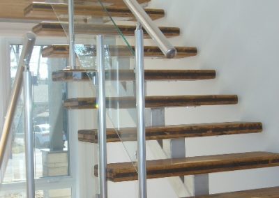 escalier er garde en aluminium sur mesure fabriqe que quebec