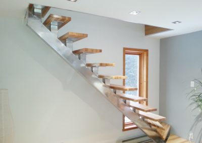 limon central escalier aluminium acier quebec